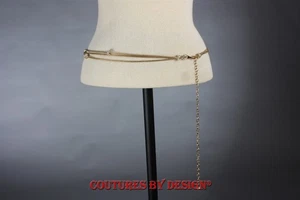 Cinturón Doncaster Triple Cadena Talla Mediana/Grande Dorado Nuevo con Etiquetas Precio de venta sugerido por el fabricante 190 USD - Imagen 1 de 2