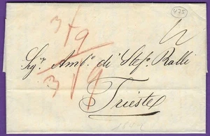1842 Constantinopla-Trieste, cachétes de desinfección, "neto di fuora et di dentro" - Imagen 1 de 3