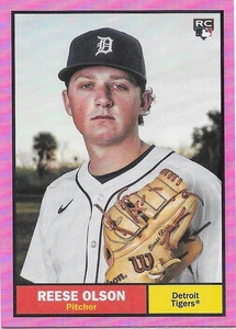Tablero de papel aluminio rosa Topps Archives REESE OLSON RC 2024 - DETROIT TIGERS- #98 - Imagen 1 de 1