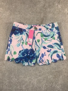 Neu mit Etikett Lilly Pulitzer Damen-Strickshorts Buttercup rosa Tropen Sweet Pea Größe 00 - Bild 1 von 10
