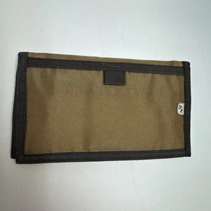 Vintage 1980’s FS Free Style Nylon Hook And Loop Wallet Brown - Picture 1 of 11