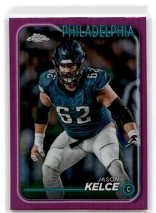 2024 Topps Chrome #160 Jason Kelce Pink Refractor - Bild 1 von 2