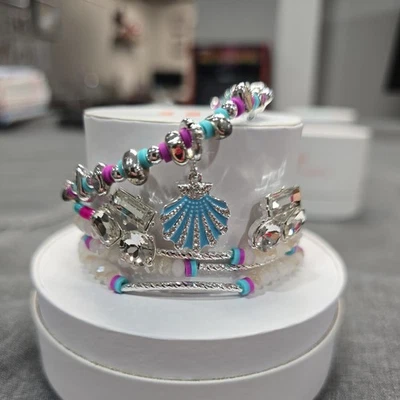 Bomb Party Summer Stacks 2023 Oh Shell Yeah Set of 3 Stack Bracelets RBP6062 - Image 1 of 4