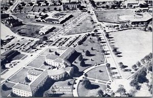 Teléfono Southern Bell de Fort Benning de la década de 1940 - Columbus, GA postal "vista aérea" - Imagen 1 de 2