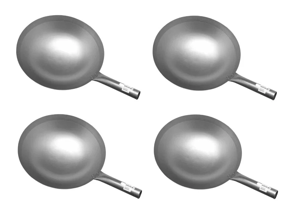 IPRO KITCHENWARE 14" Steel Chinese Iron Wok (Hong Kong Style) *(4-Pieces of Pack)