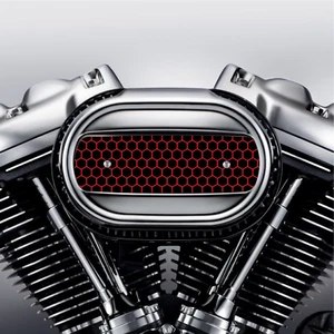 Inserto purificador de aire hexagonal rojo. Reemplaza Stock Harley Davidson Inserto M8 114 - Imagen 1 de 6