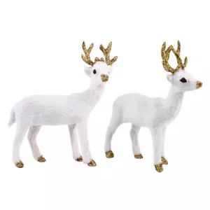 2 Pcs Sikahirsch-Ornament Kind Kuscheltier Gefülltes Hirschspielzeug - Bild 1 von 12