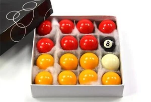 Funky Chalk Niños Pequeño ECONOMY ROJO & AMARILLO Juego de Bolas de Pool - 1 5/8 Pulgadas (41mm) - Imagen 1 de 2