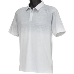 Oakley Four Jack Gradient Polo Mens Size S Small Lunar Rock Grey Golf Shirt Tee - Picture 1 of 4