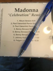 Rare Madonna Celebration Remixes In House CDr Promo 8 Tracks - Bild 1 von 2