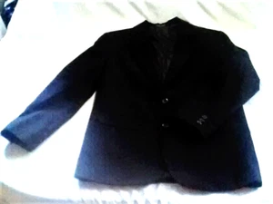 IZOD Blazer Suitcoat Young Mens Boys Black - Nice! - Picture 1 of 11