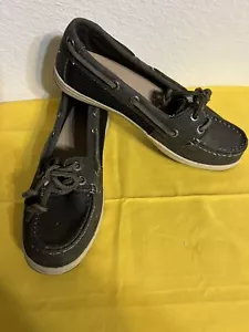 Sperry Top Sider Black And Gray Boat Shoes Size 5M - Picture 1 of 6