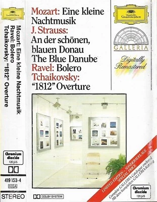 Mozart Strauss Ravel Tchaïkovsky Eine Kleine  Blue Danube Bolero CASSETTE ALBUM - Image 1 of 4