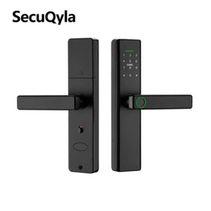 SecuQyla Fingerprint Door Lock (Password+Card+Fingerprint+Key)+TT/Tuya App - Picture 1 of 16