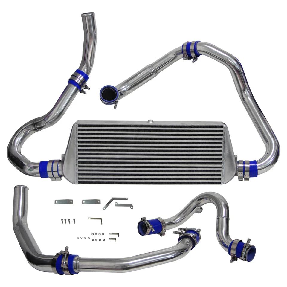 Front Mount Turbo Intercooler Kit For Subaru WRX STI Impreza GDA GDB 00-05 Blue — 第 1/4 张图片