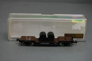 Model Power N Scale Freight Metal Pennsylvania Cable Car with Reels - Picture 1 of 5