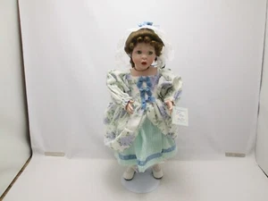 Porcelain Doll w/stand 15 inches -Little Miss Muffett - Wendy Lawton Collection - Picture 1 of 10