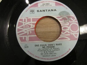 SANTANA 7'' 45rpm ONE CHAIN (DON'T MAKE NO PRISON) / YOU KNOW THAT I LOVE YOU - Picture 1 of 2