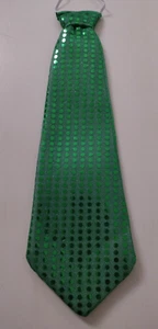 Übergroße grüne Schaumstoffkrawatte St Patricks Day Clown Kostüm Spaß einfaches An- und Ausziehen - Bild 1 von 5