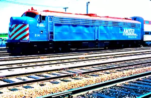 ORIGINAL KODACHROME SLIDE METRA E-8 #514 CHICAGO, IL JULY 20, 1986 - Picture 1 of 1