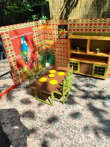 Barbie Malibu Furniture TINELLO Italian Exclusive 1974 Dining Room - Foto 1 di 5