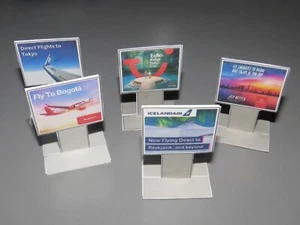 Model Airport Billboard Sign Posts Customisable 1:400 / 1:500 Scale - 5 Pack - Picture 1 of 9