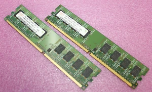 Hynix 2GB (2X1GB) 1Rx8 PC2-5300U DDR2 Desktop Memory Ram HYMP112U64CP8-Y5 - Picture 1 of 1