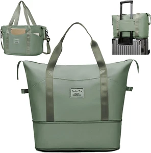 Borsa Da Viaggio Pieghevole Con Etichetta Bagaglio,Impermeabile Grande Capacità  - Foto 1 di 9