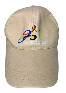 Beijing 2006 Olympic Beige Cap Hat - Picture 1 of 4
