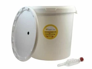 Recipiente de fermentación de grado alimenticio de 33 litros cubo cubo y esclusa de aire fermentación casera - Imagen 1 de 1