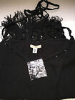 Urban Outfitters Ecote Tunic Fringe Cami - Black - Rrp £45 - New