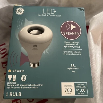 GE LED Soft White Light Bulb With Blue Tooth And Remote  - Image 1 of 4