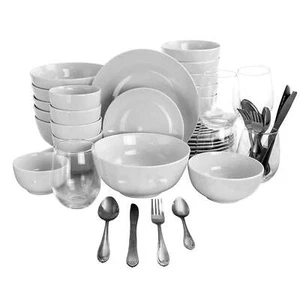 Gibson All U Need 60 Piece Ceramic Dinnerware Combo Set w Drinkware & Flatware - Picture 1 of 1
