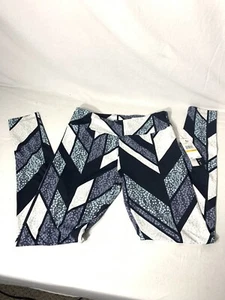NWT PEONY & ME Leggings Women's Small Anthracite Flower Print Yoga Pants $98 - Picture 1 of 4
