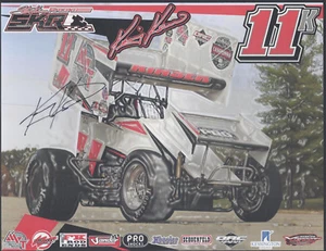 POSTAL KRAIG KINSER 2018 ""MESILLA VALLEY"" #11 WORLD OF OUTLAW SPRINT B/B FIRMADA - Imagen 1 de 1