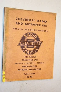 1959 Chevrolet Radio and Autronic Eye Service and Shop Manual - Bild 1 von 2