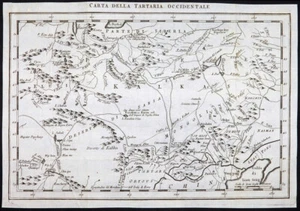 incisione 1700 mappa map geographical TARTARIA OCCIDENTALE - Picture 1 of 1