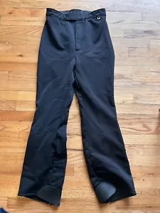 Roffe Women's Rebound Ski Snow Pants Wool Black Stretch Size 12 Long - Picture 1 of 7