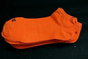 6 PAIR'S LOW CUT ANKLE SOCKS 9-11 WOMEN'S CASUAL No Show orange - Picture 1 of 3