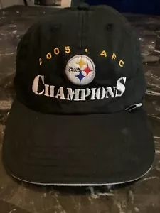 NFL Reebok Steelers 2005 AFC Champions Adjustable one size Hat - Picture 1 of 7