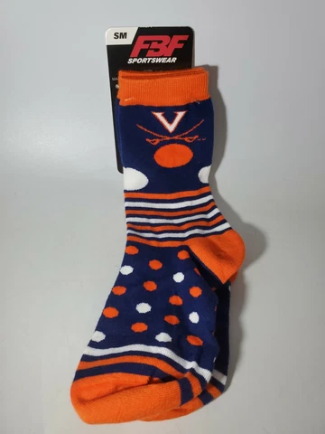 Virginia Cavaliers Men's Socks Size Small 1-5 NEW Cover