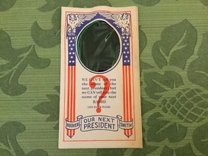 HOOVER SMITH OUR NEXT PRESIDENT ELECTION 1929 Majestic 7 Tube Radio Advertising - Picture 1 of 7