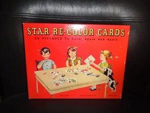 CARTE VINTAGE 1958 STAR RICOLORATE DI PLATT & MUNK CO. #75A CON 16 IMMAGINI - Foto 1 di 2