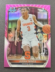 2023 Bowman U Judah Mintz Pink Refractor 1st Bowman #33 Syracuse - Picture 1 of 2