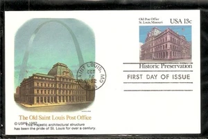 US SC # UX97 Old Post Office St Louis , Missouri FDC. Fleetwood Cachet - Picture 1 of 1