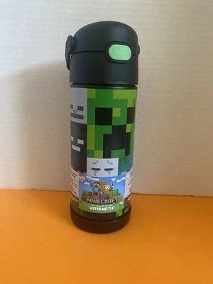 Termo Minecraft 14oz Botella de Agua de Paja Totalmente Nuevo Foto 1 de 4