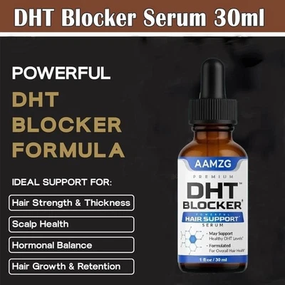 DHT Blocker Regrowing Caffeine Biotin Quality Hair Growth Serum 30ml - Image 1 of 4