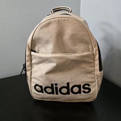 Adidas Unisex Core Polyester Mini Backpack - Black and White - Image 1 of 4