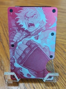 Street Fighter gravierte Metall RFID minimalistische Geldbörse mit Geldklammer - Ken - Bild 1 von 1