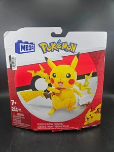 Mega Pokémon Construir y Mostrar Pikachu 211 Piezas Juguete de Construcción para Edades 7+ - Imagen 1 de 8